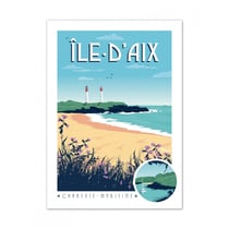 Affiche 50x70  «Ile d'Aix»