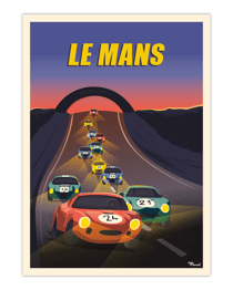 Affiche Le mans 24 heures - 50 x 70 cm