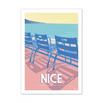 Affiche 50x70  «Nice, la promenade des Anglais»