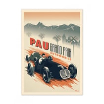 Affiche 50x70 «pau, grand prix automobile»
