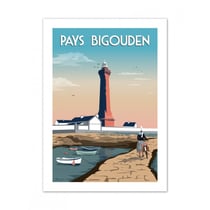 Affiche 50x70  «pays bigoudin»