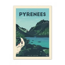 Affiche 50x70 «pyrenees, val d azun»
