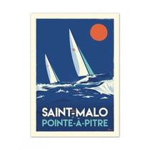 Affiche 50x70  «St Malo Pointe à Pitre»