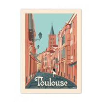 Affiche 50x70 «toulouse, rue du tour»