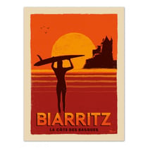 Affiches 50x70 biarritz cote des basques