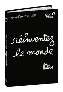 Agenda scolaire journalier 2021/2022 - Ben réinventez le monde - 12x17 cm - Quo Vadis