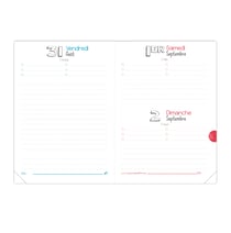 Agenda scolaire journalier 2020/2021 - Textagenda 21 - 15 x 21 cm - Quo Vadis - Union Jack