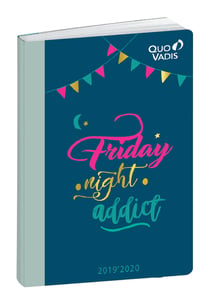 Agenda journalier 2019/2020 - Friday Night Addict - 12 x 17 cm