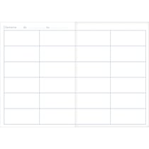 Agenda de bord enseignant broché - Format A4 21 x 29.7 cm - 4 colonnes - Clairefontaine - 144 pages - Vert
