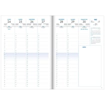 Agenda civil semainier 2021 - 17 x 24 cm - Carthothèque - Bleu