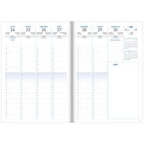 Agenda civil semainier 2021 - 17 x 24 cm - Carthothèque - Bleu gris