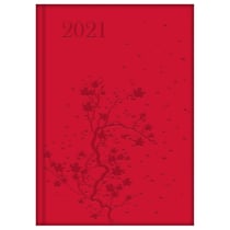 Agenda civil semainier 2021 - 17 x 24 cm - Carthothèque - Rouge