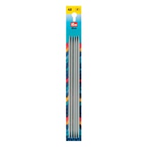 5 Aiguilles à tricoter n°4 - aluminium - 20 cm