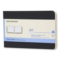 Carnet croquis - 13 x 21 cm - Moleskine - 80 pages unies - Noir