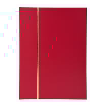 Albums timbres Simili cuir rouge - 16 pages - 22.5x30.5cm