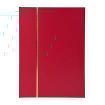 Albums timbres Simili cuir rouge - 32 pages - 22.5x30.5cm