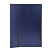 Albums timbres Simili cuir bleu - 48 pages - 22.5x30.5cm