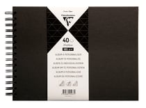 Album personnalisable - 27 x 20 cm - Noir - Clairefontaine - 80 pages unies