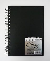 Album noir spiralé 14.8x21A5 portrait 160g 50 feuilles
