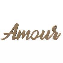 Mot à poser en bois - Amour - 38 x 11 cm