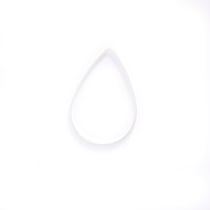 6 pendentifs goutte 22, 32 et 38 mm  Créalia - Argenté