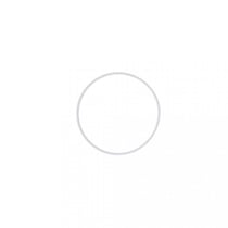 Anneau en métal - 50 cm de diamètre - Blanc