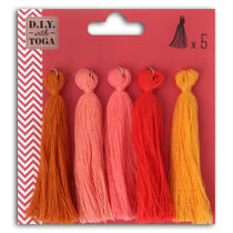 Assortiment de 5 pompons - 8 cm - Juicy
