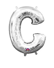 Ballon Lettre C argenté