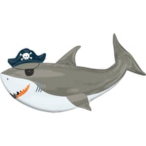 Ballon - forme requin pirate