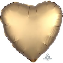 Ballon - Satin Luxe Gold Sateen - Coeur