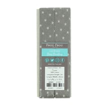 Ruban biais - 3 m - Etoile Taupe