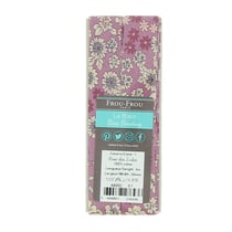 Ruban biais - 3 m - fleuri - Rose des Indes