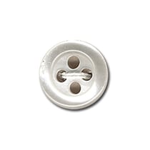 Bouton - 9 mm - blanc