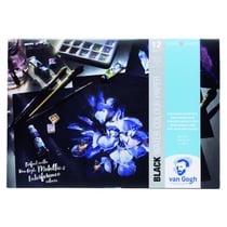 Bloc Aquarelle A4 - 360 g/m² - noir - Van Gogh