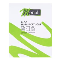 Bloc huile/acrylique 24 x 30 cm - Monali