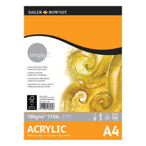 Bloc papier acrylique A4 16 feuilles 120g