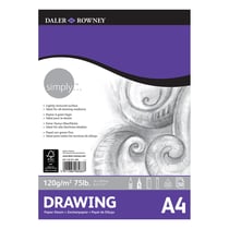 Bloc papier dessin A4 50 feuilles 120g