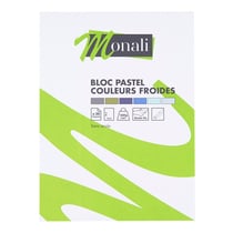 Carnet à dessin A4 - 40 feuilles noires - 190g - Monali - Papier de Dessin  Esquisse et Pastel - Dessin - Pastel