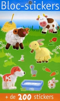 Bloc stickers animaux