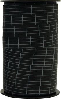 Bolduc - Ecriture noir - 10 m x 10 mm