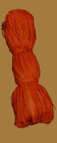 BOBINE RAPHIA NATUREL COULEUR BOBINE RAPHIA NATUREL COULEUR 50G ORANGE