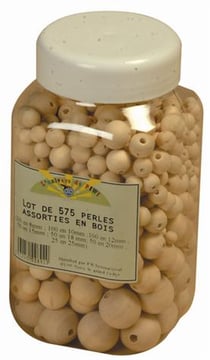 Bocal de 575 perles assorties