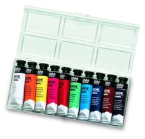Boite 10 tubes de gouache tempera 10ml assorties