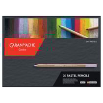Boîte 20 crayons pastels - extra fins - Pastels Pencils - Caran d'Ache