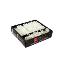 70 bougies dizaine et bobèche - blanche - Gatodéco