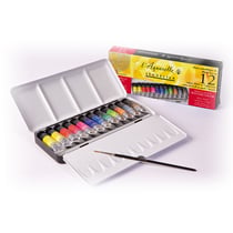 Boîte métal 12 tubes 10ml - Aquarelle extra-fine - Sennelier 
