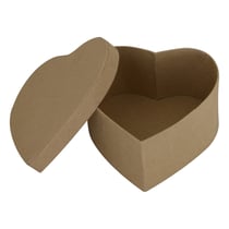 Boîte en carton cœur 12x12x6cm - Créalia