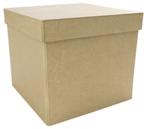 Boite Carre Pap Mach 16X16X14C Boite Carre Pap Mach 16X16X14Cm