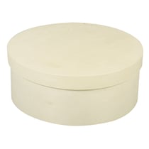 Boîte ronde - copeaux de bois - 16 cm