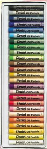 Boite de 25 pastels à l'huile